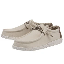 Wally Stretch - Ivory -Heydude 110380112 WALLY STRETCH IVORY LEFT 2