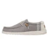 Wally Break Stitch - Grey -Heydude 110793297 WALLY LINEN NATURAL GREY LEFT 1