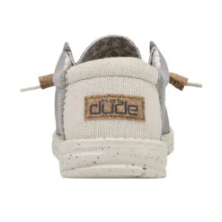 Wally Break Stitch - Grey -Heydude 110793297 WALLY LINEN NATURAL GREY LEFT 5