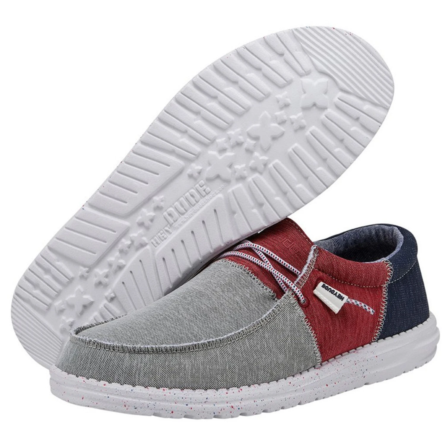 Heydude Hey Dude Men's Wally Sox Tri Fans- Red White Blue 5 Heydude Hey Dude Men's Wally Sox Tri Fans- Red White Blue - Image 3