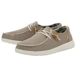 New Products -Heydude 122411734 WENDY ECO SOX TAN LEFT 2