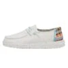 Heydude Hey Dude Wendy Youth White Aztec 1 Heydude Hey Dude Wendy Youth White Aztec -Heydude 130120204 WENDY YOUTH WHITE AZTEC LEFT 1
