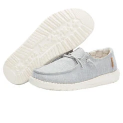 Wendy Youth Linen - Grey -Heydude 130123096 WENDY YOUTH LINEN GREY 03