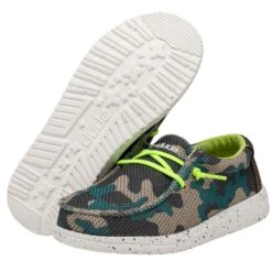 Wally Youth Sox - Taupe Camo -Heydude 130137034 WALLY YOUTH SOX TAPUE CAMO LEFT 3 dedfbc33 883d 46d3 8560 c33aeee6f489