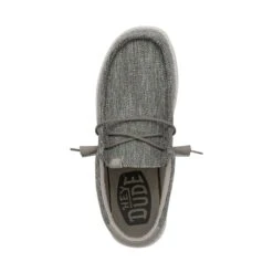 Wally Ascend Woven - Carbon -Heydude 40002 0YK WALLYASCENDWOVEN CARBON LEFTTOP