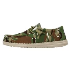 Heydude Hey Dude Men's Wally Ripstop Multi Camo 13 Heydude Hey Dude Men's Wally Ripstop Multi Camo -Heydude 40004 9CQ WALLYCAMOUFLAGE MULTICAMO LEFTSIDE 1