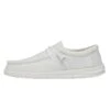 Wally Slub Canvas - White -Heydude 40009 100 WALLYSLUBCANVAS WHITE LEFTSIDE