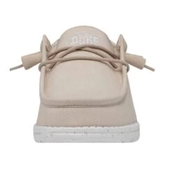 Heydude Hey Dude Men's Wally Slub Canvas Natural -Heydude 40009 106 WALLYSLUBCANVAS NATURAL LEFTFRONT