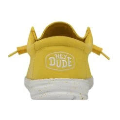 Wally Slub Canvas - Empire Yellow 12 Wally Slub Canvas - Empire Yellow -Heydude 40009 76I WALLYSLUBCANVAS EMPIREYELLOW LEFTBACK