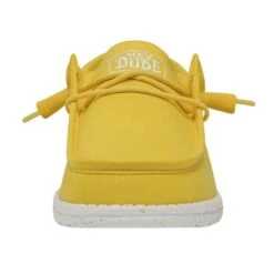 Wally Slub Canvas - Empire Yellow 11 Wally Slub Canvas - Empire Yellow -Heydude 40009 76I WALLYSLUBCANVAS EMPIREYELLOW LEFTFRONT