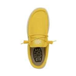 Wally Slub Canvas - Empire Yellow 13 Wally Slub Canvas - Empire Yellow -Heydude 40009 76I WALLYSLUBCANVAS EMPIREYELLOW LEFTTOP