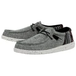 New Products -Heydude 40010 0WI WALLY FUNK JACQUARD BLACK AZTEC LEFT 2