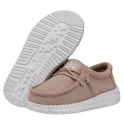 Wally Toddler Slub Canvas - Tan 10 Wally Toddler Slub Canvas - Tan -Heydude 40029 265 WALLYTODDLERSLUBCANVAS TAN PAIRBOTTOM