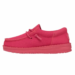 Heydude Hey Dude Toddler Funk Monochrome Electric Pink -Heydude 40030 6QQ WALLYTODDLERFUNKMONO ELECTRICPINK LEFTSIDE