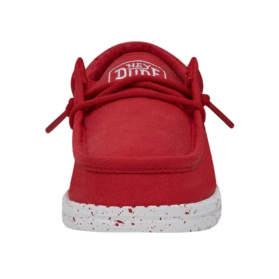 Wally Youth Slub Canvas - Red 6 Wally Youth Slub Canvas - Red - Image 4