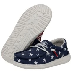 Wally Youth Patriotic - American Flag -Heydude 40046 9CW WALLYYOUTHPATRIOTIC AMERICANFLAG PAIRBOTTOM