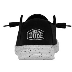 Wendy Slub Canvas - Black -Heydude 40063 001 WENDY SLUB CANVAS BLACK LEFT 5 1