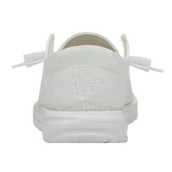 Wendy Slub Canvas - White -Heydude 40063 100 WENDY SLUB CANVAS WHITE LEFT 5