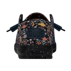 Wendy Funk Slub Blanket - Midnight Rain -Heydude 40066 4MK WENDYFUNKSLUBBLANKET MIDNIGHTRAIN LEFTBACK