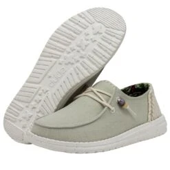 Wendy Fringe - Sage -Heydude 40071 330 WENDY FRINGE SAGE LEFT 3