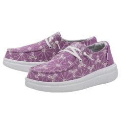 Heydude -Heydude 40075 508 WENDY RISE EYELET VIOLET LEFT 2