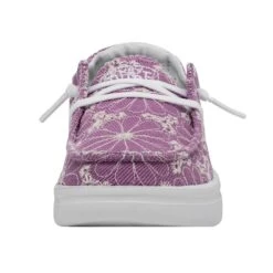 Wendy Youth Rise Eyelet - Violet -Heydude 40108 508 WENDY YOUTH RISE EYELET VIOLET LEFT 4
