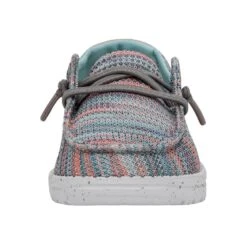 Wendy Youth Stretch - Sunset Pink -Heydude 40111 9C9 WENDY YOUTH STRETCH SUNSET PINK LEFT 4