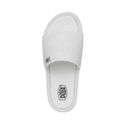 Chandler Knit - White Silver -Heydude 40114 1LD CHANDLERKNIT WHITESILVER LEFTTOP