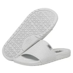 Chandler Knit - White Silver -Heydude 40114 1LD CHANDLERKNIT WHITESILVER PAIRBOTTOM