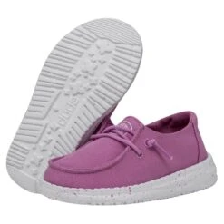 Wendy Toddler Slub Canvas - Violet -Heydude 40144 508 WENDYTODDLERSLUBCANVAS VIOLET PAIRBOTTOM