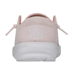 Wendy Toddler Slub Canvas - Pink -Heydude 40144 680 WENDYTODDLERSLUBCANVAS PINK LEFTBACK