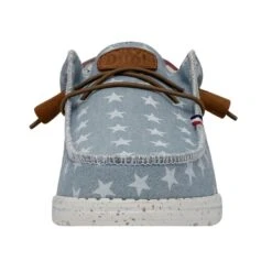 Wally Americana - Denim Star -Heydude 40395 4NR WALLYAMERICANA DENIMSTAR LEFTFRONT