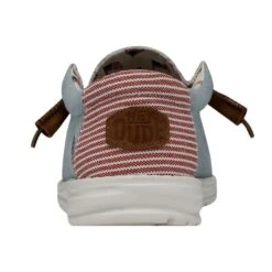 Wally Americana - Denim Stripe -Heydude 40395 4OE WALLYAMERICANA DENIMSTRIPE LEFTBACK