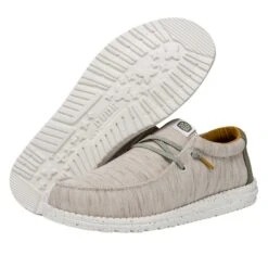 Wally Jersey - Taupe -Heydude FW23 M 40169 214 WALLY JERSEY TAUPE LEFT PAIROUTSOLE