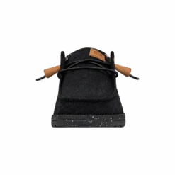 Wendy Washed Canvas - Black 10 Wendy Washed Canvas - Black -Heydude FW23 W 40297 001 WENDY WASHED CANVAS BLACK LEFT FRONT