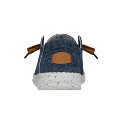 Wendy Washed Canvas - Navy -Heydude FW23 W 40297 410 WENDY WASHED CANVAS NAVY LEFT BACK