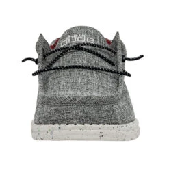 Wally Blend - Black -Heydude SS22 M 112474987 WALLY ECO LINEN BLACK LEFT 4