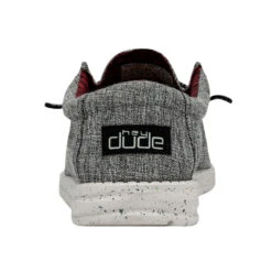 Wally Blend - Black -Heydude SS22 M 112474987 WALLY ECO LINEN BLACK LEFT 5