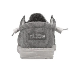 Heydude Hey Dude Men's Wally Ash Crosshatch Shoe -Heydude back 05bef45c e15d 4b54 8ede 800998f79b7f